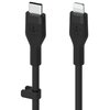 Kabel USB-C - Lightning BELKIN Silicone 2m Czarny Długość [m] 2