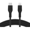 Kabel USB-C - Lightning BELKIN Silicone 3m Czarny Rodzaj Kabel