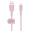 Kabel USB - Lightning BELKIN Braided Silicone 3m Różowy