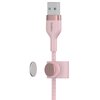 Kabel USB - Lightning BELKIN Braided Silicone 3m Różowy Typ USB - Lightning