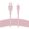 Kabel USB - Lightning BELKIN Braided Silicone 3m Różowy Długość [m] 3