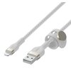 Kabel USB - Lightning BELKIN Braided Silicone 3 m Biały Długość [m] 3
