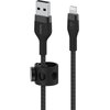 Kabel USB - Lightning BELKIN Braided Silicone 2m Czarny Długość [m] 2
