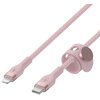 Kabel USB-C - Lightning BELKIN Braided Silicone 1m Różowy Długość [m] 1