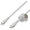 Kabel USB-C - Lightning BELKIN Braided Silicone 1m Biały Długość [m] 1