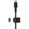 Kabel USB-C - Lightning BELKIN Braided Silicone 2m Czarny Długość [m] 2