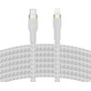 Kabel USB-C - Lightning BELKIN Braided Silicone 2m Biały Typ USB-C - Lightning