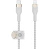 Kabel USB-C - Lightning BELKIN Braided Silicone 2m Biały