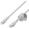 Kabel USB-C - Lightning BELKIN Braided Silicone 2m Biały Typ USB-C - Lightning