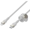 Kabel USB-C - Lightning BELKIN Braided Silicone 2m Biały Długość [m] 2