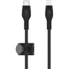 Kabel USB-C - Lightning BELKIN Braided Silicone 1m Czarny