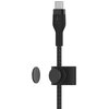 Kabel USB-C - Lightning BELKIN Braided Silicone 1m Czarny Typ USB-C - Lightning