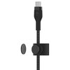 Kabel USB-C - Lightning BELKIN Braided Silicone 3m Czarny Długość [m] 3