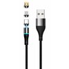 Kabel USB - USB-C/Lightning/Micro USB SETTY 2A 1 m Czarny