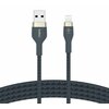 Kabel USB - Lightning BELKIN Braided Silicone 1 m Niebieski Długość [m] 1