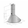Okap AKPO WK-4 Dandys 90 Inox 338.9m3/h 66dB klasa D Szerokość [cm] 90