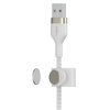 Kabel USB - Lightning BELKIN Braided Silicone 1 m Biały Długość [m] 1
