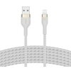 Kabel USB - Lightning BELKIN Braided Silicone 1 m Biały Obsługiwane zasilanie [W] do 12
