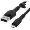 Kabel USB - Lightning BELKIN Silicone 2 m Czarny Typ USB - Lightning