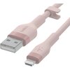 Kabel USB - Lightning BELKIN Silicone 2m Różowy Gwarancja 24 miesiące
