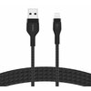 Kabel USB - Lightning BELKIN Braided Silicone 1 m Czarny Długość [m] 1