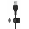 Kabel USB - Lightning BELKIN Braided Silicone 1 m Czarny Gwarancja 24 miesiące