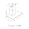 Okap AKPO WK-9 Feniks Slim Glass 50 Czarne szkło 401.6m3/h 67dB klasa C Szerokość [cm] 50