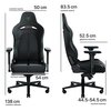 Fotel RAZER Enki Czarno-zielony Podświetlenie RGB Nie