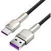 Kabel USB - USB-C BASEUS Cafule Metal 0.25 m Czarny Długość [m] 0.25