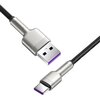 Kabel USB - USB-C BASEUS Cafule Metal 0.25 m Czarny Gwarancja 24 miesiące