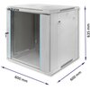 Szafa RACK QOLTEC 19" 12U 54487 600 x 600 mm, Wisząca Szary Waga [kg] 25.8
