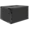 Szafa RACK QOLTEC 19" 6U 54489 600 x 600 mm, Wisząca Czarny Szerokość [mm] 600