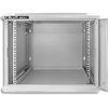 Szafa RACK QOLTEC 19" 9U 54486 600 x 600 mm, Wisząca Szary Szerokość [mm] 600