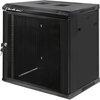Szafa RACK QOLTEC 19" 12U 54488 600 x 450 mm, Wisząca Czarny Wysokość wewnętrzna 12U