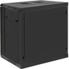Szafa RACK QOLTEC 19" 12U 54488 600 x 450 mm, Wisząca Czarny Głębokość [mm] 450