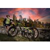 Kask rowerowy URBAN PRIME UP-HLM-EBK-BB Czarno-niebieski MTB (rozmiar L) + Magnetyczne okulary przeciwsłoneczne Kolor Czarno-niebieski