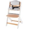 Krzesełko do karmienia KINDERKRAFT Enock + poduszka Biało-brązowy Materiał wykonania Drewno bukowe