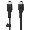 Kabel USB-C - USB-C BELKIN Silicone Boost Charge Flex 1m Czarny Długość [m] 1