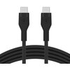 Kabel USB-C - USB-C BELKIN Silicone Boost Charge Flex 1m Czarny Typ USB-C - USB-C