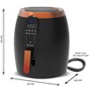 Frytkownica beztłuszczowa TURBOTRONIC TT-AF10D Czarny Air Fryer Funkcje Programator czasowy, Regulacja temperatury