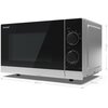 Kuchenka mikrofalowa SHARP YC-PS201AES 700W średnica 24.5 cm pojemność 20L Srebrno-czarny Grill Nie