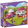 Zestaw figurek Końskie przygody z samochodem i przyczepą SCHLEICH 42535 Zawiera akumulator/baterię Nie