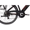 Rower elektryczny BOTTECCHIA BE16 E-City Man M20 28 cali Czarno-czerwony Wyposażenie Karta gwarancyjna