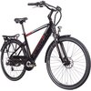 Rower elektryczny BOTTECCHIA BE16 E-City Man M20 28 cali Czarno-czerwony