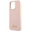 Etui GUESS Silicone Script z MagSafe do Apple iPhone 13 Pro Max Różowy Dominujący kolor Różowy