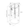 Okap AFRELLI AW-4 Aria Isola 40 Inox Szerokość [cm] 40