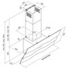 Okap AFRELLI AW-6 Onda 90 Biały 635m3/h 64dB klasa B Timer Szerokość [cm] 90