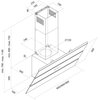 Okap AFRELLI Aero 60 Biały 635m3/h 64dB klasa B Szerokość [cm] 60