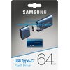 Pendrive SAMSUNG MUF-64DA-APC 64GB, USB-C, Odczyt 300 Mb/s Konstrukcja Nasadka