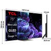 Telewizor TCL 75C835 75" MINILED 4K 144Hz Google TV Dolby Atmos Dolby Vision HDMI 2.1 Smart TV Tak
